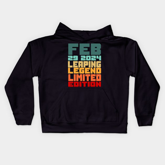 Feb 29th leaping legend Kids Hoodie by Mayathebeezzz